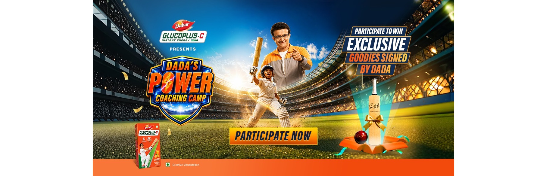 Dabur GlucoPlus C launches new Campaign with Sourav Ganguly through AI-Powered ‘Dada’s Power Coaching Camp’