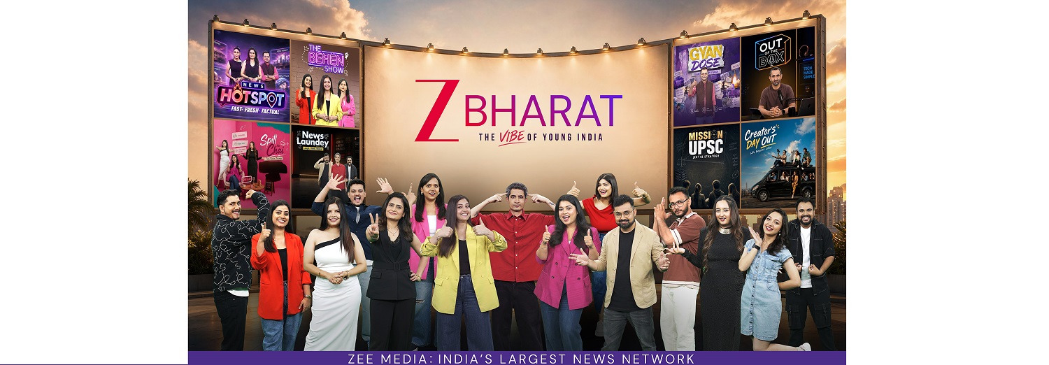 Zee Bharat restages itself to capture the Vibe of Young India